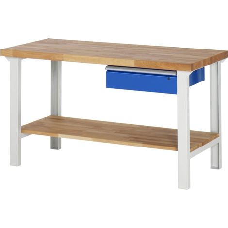 Établi Rau modèle 7001 avec tablette LxPxH 1500x900x840mm (1/5)