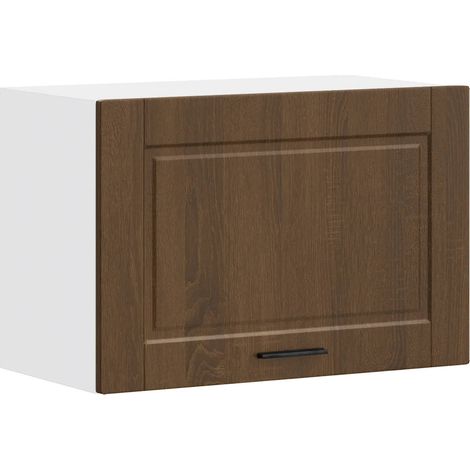 Armario de pared de cocina de diseño moderno 60 x 31 x 40 cm práctico almacenamiento en madera de roble marrón 020050389 (1/5)