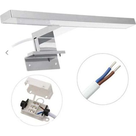 LED-Spiegelleuchte, Badezimmer-Spiegellampe, Schminkleuchte, Wandleuchte, Möbelleuchte, Klemmleuchte, Neutralweiß, 230 V, 5 W, 550 Lumen, IP44, 30 cm