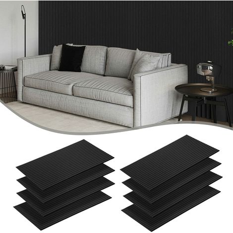 Randaco 8 stuks Panneaux acoustiques Adhésifs Isolation Acoustique Murs Noir (1/5)
