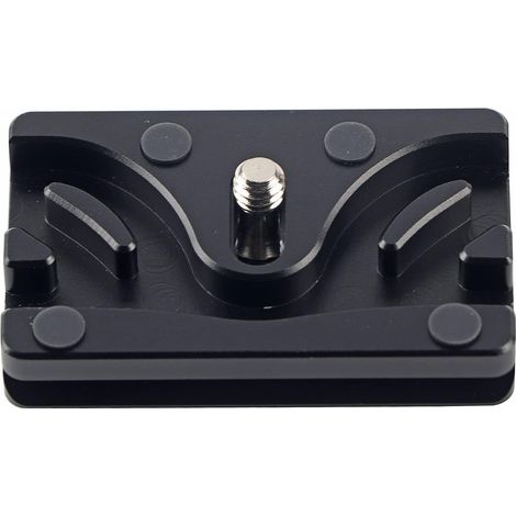 Plaque de dégagement Rapide, Plaque de Fixation Multifonction en Alliage Anti-Rouille Clip de Serrage d'enroulement de caméra Noir Compatible avec la rotule (1/5)