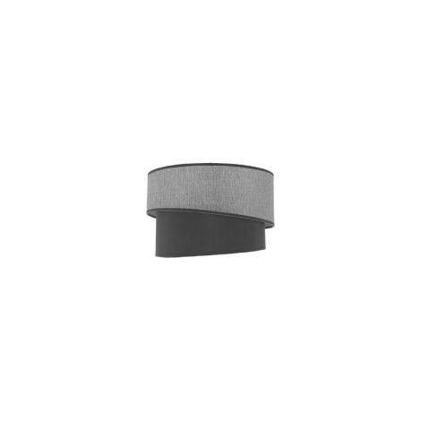 Hara e27 grigio 30dx25dx20h paralume alto a sospensione/imbottito 30dx25dx20h