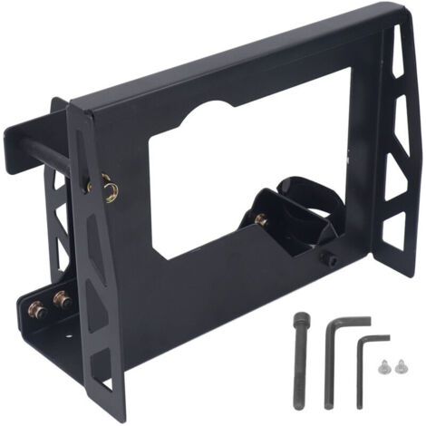 Cadre de support rabattable pour rabot électrique, plaque d'acier, structure stable, adapté au travail du bois et au bricolage