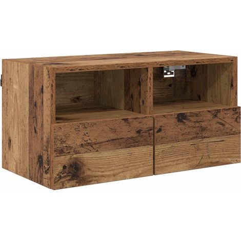 Maison Exclusive - TV-Wandschrank Altholz 60 x 30 x 30 cm Holzwer