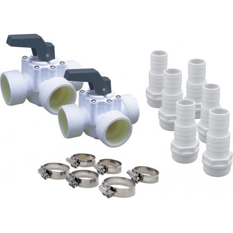 Ubbink HEATERMAX Compact Kit by-pass blanco PVC
