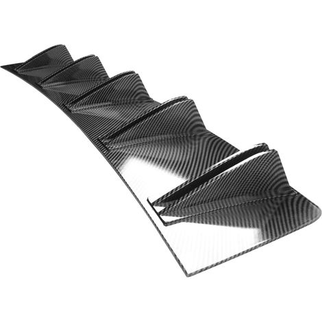 Châssis de Pare-Chocs Arrière de Voiture, ailerons Châssis de pare-chocs arrière de voiture universel Spoiler en fibre de carbone Aileron de requin Accessoires de style modifiés pour voiture (1/5)