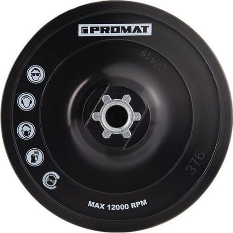 Plato De Soporte Diam. 150 Mm M14 Con Velcro Promat