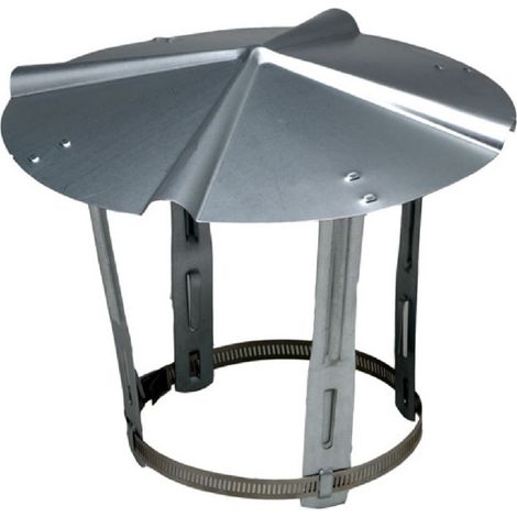 [570004-tEN] Chapeau de toit TEN D200/220/250mm en acier galvanisé (1/3)