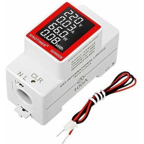 Moniteur de wattmètre de consommation d'énergie de réinitialisation de compteur numérique d'électricité (1/5)