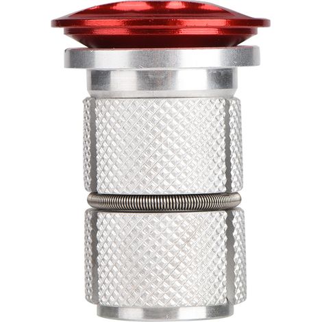 Bouchon de direction en alliage d'aluminium 1"1/8 à 1"1/4 pour vélo, bouchon d'expansion rouge pour jeu de direction (1/5)