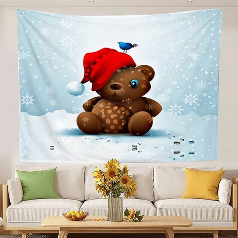 Tapisserie hippie unique, tenture murale, tissu de fond pour salon, séparateur de porte, rideau 100x75cm (1/5)