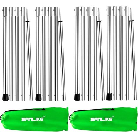 Barre télescopique Lot de 4 pour Tente, Voile d’ombrage et auvent (1/5)