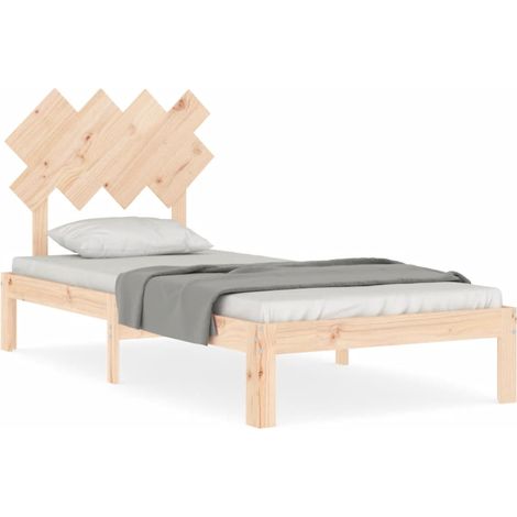 Maison Exclusive - Giroletto con Testiera Single in Legno Massello