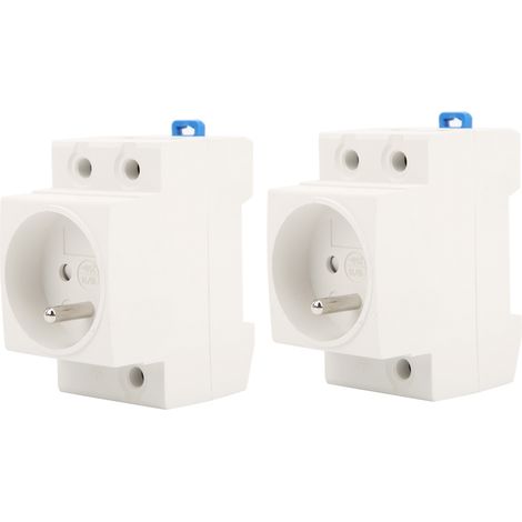 Adaptateur rail électrique 2 pièces, prise industrielle connecteur FR, AC250V 10-16A (1/5)