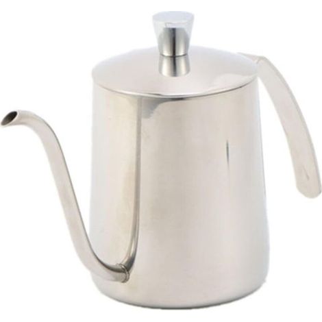 Caffettiera in acciaio inox con coperchio ermetico – 350 ml, ideale per cucinare in casa e per una conservazione ottimale.