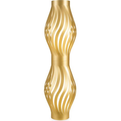 Piantana Moderna Helios Polilux ® New Gold 2 Luci E27 H123Cm (1/2)