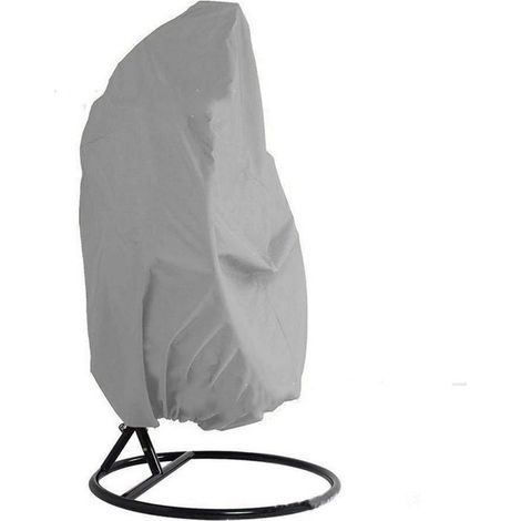 Housse Fauteuil Suspendu, 210D Tissu Oxford Housse Fauteuil Suspendu Extérieur, Coupe-Vent,Anti-UV, Imperméable Protection pour Housse Oeuf Suspendu 115190CM,gris.. (1/4)