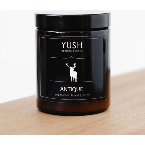 Antica candela di soia profumata all'alloro con note legnose - yush - 180 ml (1/2)