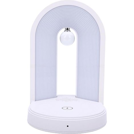 Lampe de Table avec Haut-parleur et Veilleuse de 3 Pouces - Lampe de Chevet à intensité Variable à Commande Tactile avec Charge Rapide de 15 W et Son Stéréo pour Chambre à Coucher (1/4)