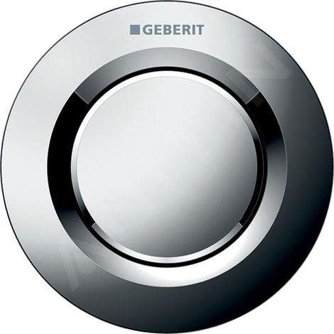 Poussoir pneumatique à encastrer chromé brillant - GEBERIT - 116.040.21.1 (1/3)