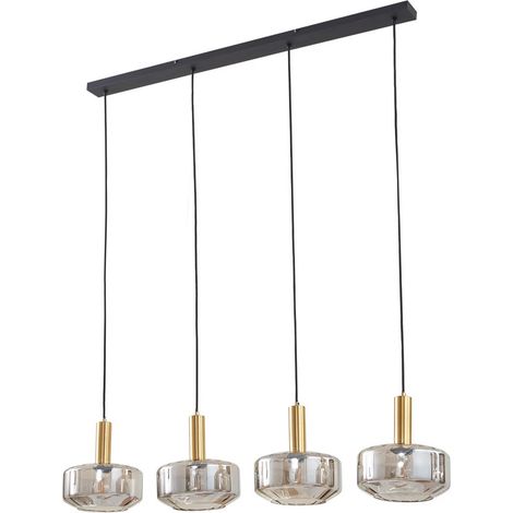 [NEUWERTIG] Lindby Hängeleuchte Hildur 118 Cm Rauchgrau Glas Deckenlampe Lampe Leuchte S866 B-Ware