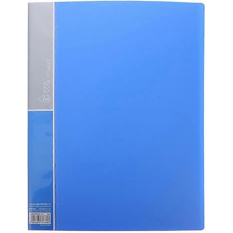 Porte-documents en plastique pour classeur A4, porte-documents pour étudiants-3.5X24.5X31CM-Blue (1/4)