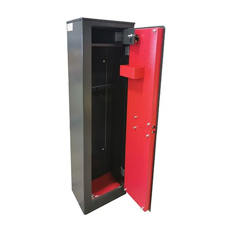 ARMADIO PORTA FUCILI CLASSIC 5 POSTI EFFE + TESORETTO CM 35X25 H.CM 145