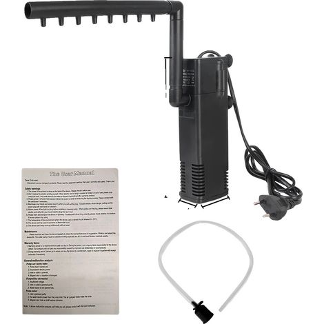 Pompa filtro acqua, sommergibile, con funzione di ossigenazione, capacità 600 litri. (1/2)