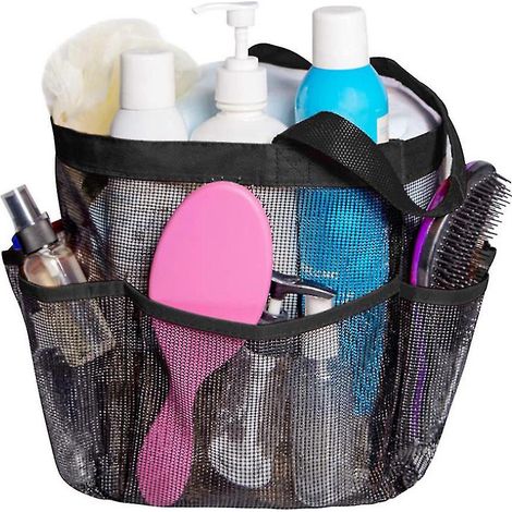 BEBUSINGOTO Bolsa de ducha de malla de secado rápido para dormitorios universitarios (1/5)