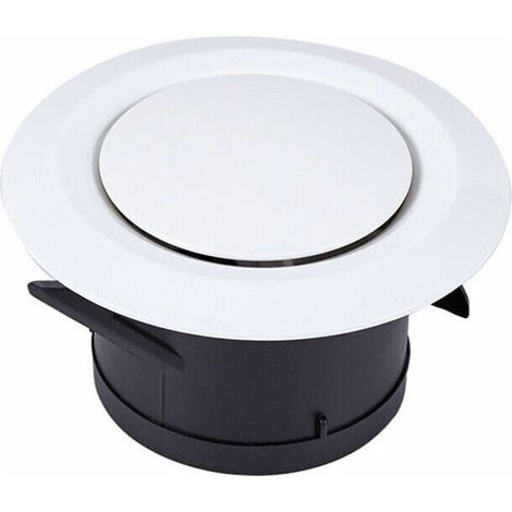 Grilles d'extraction et de soufflage d'air Ø100, SL.GT 3 mâchoires articulées - grilles de ventilation rondes réglables en plastique - ventilation par ventilateur (1/4)