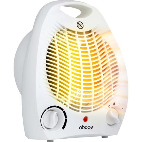 Electric Fan Heater 2000W with 2 Heat Settings, Overheat Protection & Safety Tip Over Switch, Adjustable Thermosat & Cooling Only Setting, Portable & Lightweight White AFH1002 (White) (1/5)