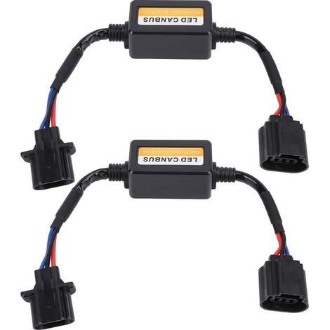 Décodeur Canbus pour phares de voiture LED, 2 pièces, Anti-scintillement, avertissement d'erreur, Kit de résistance de faisceau pour modèles de phares H13 (1/5)