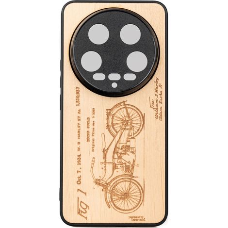 Custodia in legno Bewood per Xiaomi 14 Ultra HARLEY PATENT ANIEGRE (1/2)