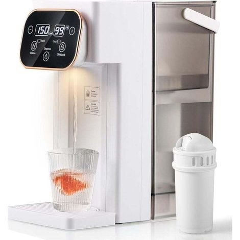 High-end electric kettle, fast heating, 12 temperature settings and 8 volume settings, touchscreen, 3 liters (1/4)