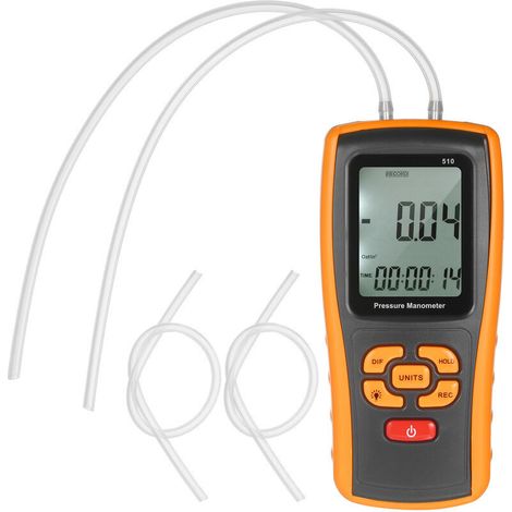 royaluxe -Manometre differentiel portable haute precision , modele GM510, livre sans batterie (1/4)