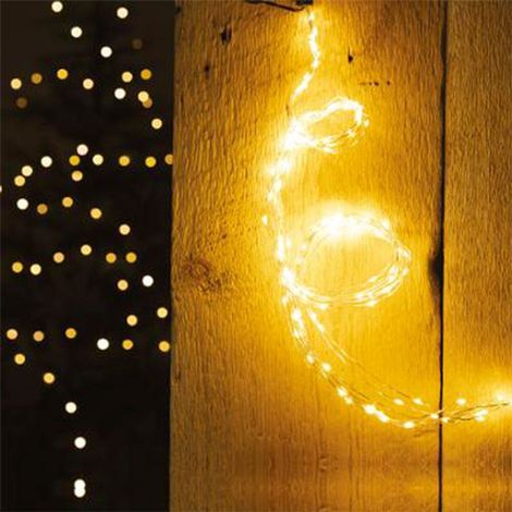 Paris Prix - Cascade Lumineuse Extérieure copper Lux 1m Blanc Chaud