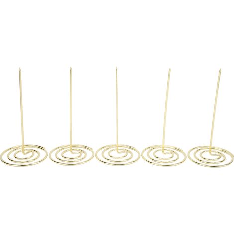 5PCS Receipt Holder Wear Resistant Anti Corrosion Recyclable Check Spindle for Office KitchenGold (1/5)