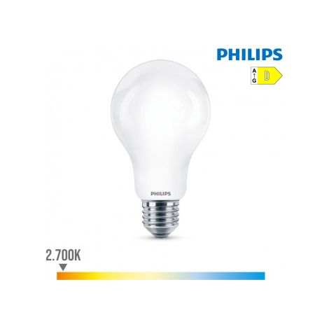 Bombilla PHILIPS Standard LED E27 13W 2000lm 2700K Luz Cálida 7x12,1cm