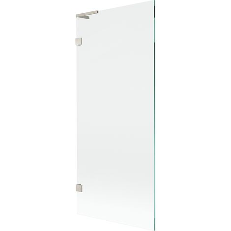 Paroi de baignoire Mexen Lunar L 1-partie 80 x 150 cm, transparent, nickel brossé - 897L-080-000-97-00 (1/5)