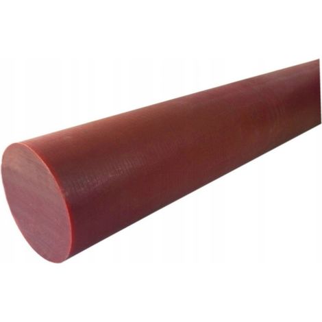 Rodillo de varilla de poliamida Ø 80x500mm PA6-G rojo (1/5)