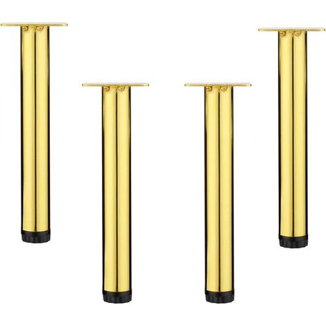 Set di 4 gambe per mobili da 2,920 cm - gambe per mobili regolabili - gambe per divano in metallo - gambe di ricambio - gambe per armadio - gambe per tavolo - adatte per mobili TV - altezza regolabile (1/5)