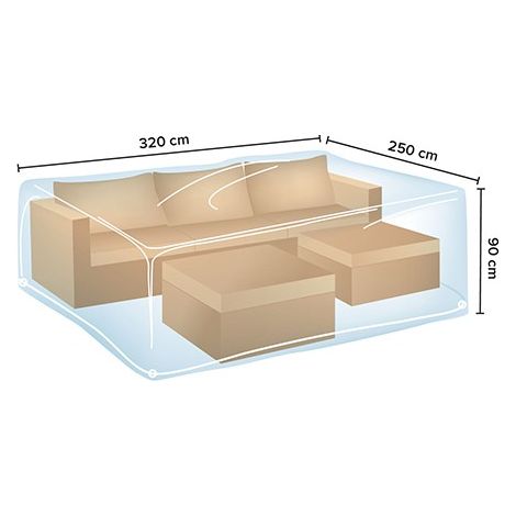 COPERTURA PER SET GIARDINO XXL - 90X320X250