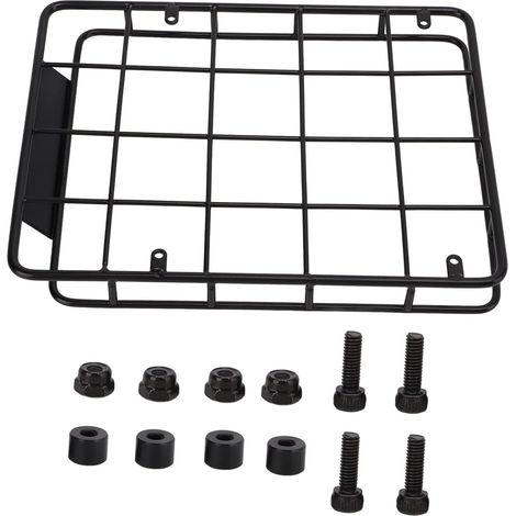 Porte-Bagages de Voiture, Porte-Bagages de Toit Porte-Bagages en métal pour pièces de Mise à Niveau sur chenilles 1/10 (1/5)