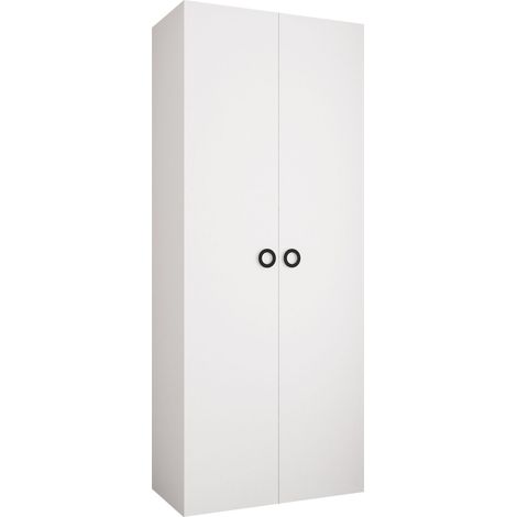 Armario Hartford 540, Blanco, 246x100x42cm, Puertas de armario: Con bisagras, Número de estantes: 0 (1/5)