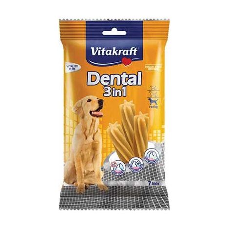 Vitakraft Dental 3 barres de snacks in1 pour chiens moyens - 180g