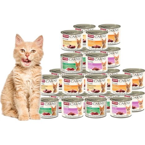 Cibo umido per gattini ANIMONDA Carny Kitten Mix di gusti, confezione da 24 x 200 g