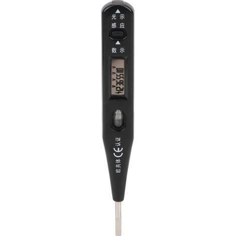 Fdit Détecteur de Tension avec Indicateur de Lampe Néon pour les Tests de Test CA/CC: pour les électriciens et Faites Son Propre Matériau ABS + TPE/CRV.. (1/5)
