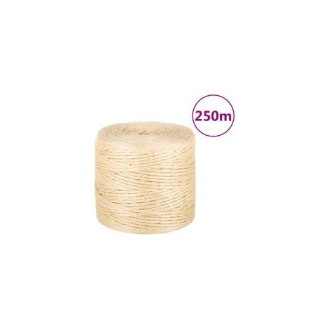 Corde 100 % sisal 4 mm 250 m - Crezuo (1/4)