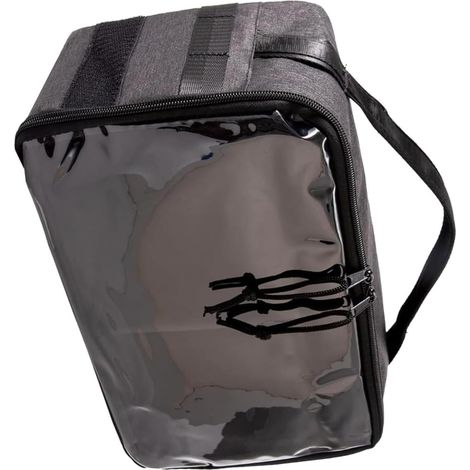 Sac de transport avec poche avant transparente et poignée pour homme et femme (1/4)