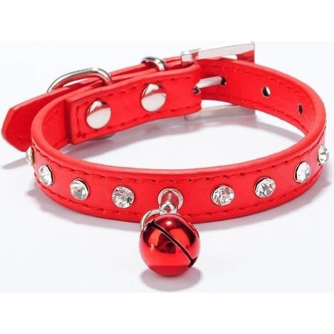 Rouge-XS -Traumdeutung collier pour chats, avec cloche, accessoires pour animaux de compagnie, pour petits chiens, animaux de compag (1/4)
